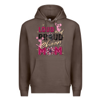 Coffee loud and proud cheer mom Premium Hoodie - Zillion Design Studio