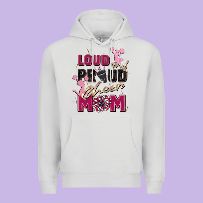 Loud And Proud Cheer Mom Premium Hoodie Designed By Zillion Design Studio
