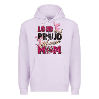 Lilac loud and proud cheer mom Premium Hoodie - Zillion Design Studio