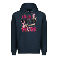 Navy loud and proud cheer mom Premium Hoodie - Zillion Design Studio