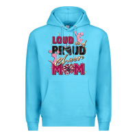 Ocean Blue loud and proud cheer mom Premium Hoodie - Zillion Design Studio