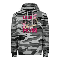 Slate Camo loud and proud cheer mom Premium Hoodie - Zillion Design Studio