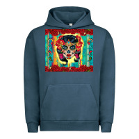 Pigment Midnight Navy sugar skull tumbler 3 Urban Hoodie - CTS Tumbler Store