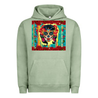 Pigment Oil Green sugar skull tumbler 3 Urban Hoodie - CTS Tumbler Store