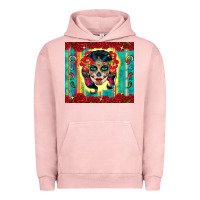 Pigment Salmon sugar skull tumbler 3 Urban Hoodie - CTS Tumbler Store