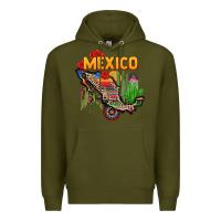 Army Green mexico map Premium Hoodie - CTS Tumbler Store