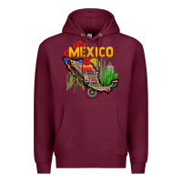Burgundy mexico map Premium Hoodie - CTS Tumbler Store