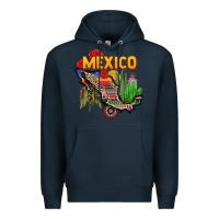 Navy mexico map Premium Hoodie - CTS Tumbler Store