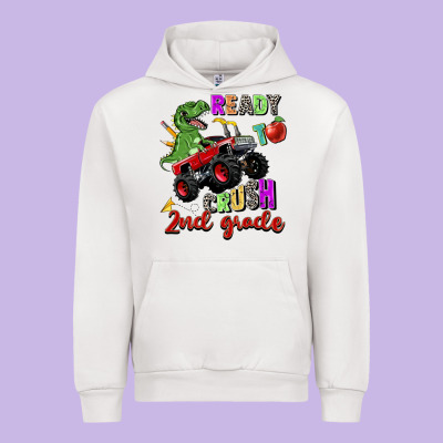 Ready To Crush 2nd Grade Urban Hoodie Designed By Zillion Design Studio