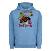 Pigment Pebble Blue ready to crush 2nd grade Urban Hoodie - Zillion Design Studio