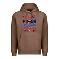Chestnut loud and proud football mom Premium Hoodie - Zillion Design Studio