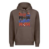 Coffee loud and proud football mom Premium Hoodie - Zillion Design Studio