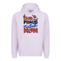 Lilac loud and proud football mom Premium Hoodie - Zillion Design Studio