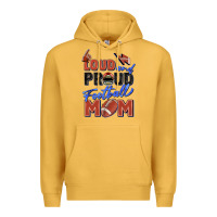 Mustard loud and proud football mom Premium Hoodie - Zillion Design Studio