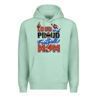Seafoam loud and proud football mom Premium Hoodie - Zillion Design Studio