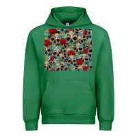 Emerald sugar skulls roses tumbler 3 Urban Hoodie - CTS Tumbler Store