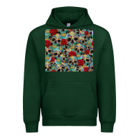 Forest Green sugar skulls roses tumbler 3 Urban Hoodie - CTS Tumbler Store