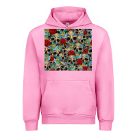 Fuchsia Pink sugar skulls roses tumbler 3 Urban Hoodie - CTS Tumbler Store