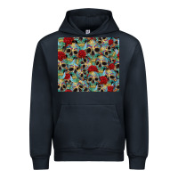 Navy sugar skulls roses tumbler 3 Urban Hoodie - CTS Tumbler Store