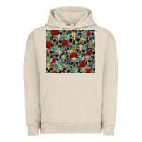 Pigment French Oak sugar skulls roses tumbler 3 Urban Hoodie - CTS Tumbler Store