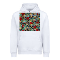 White sugar skulls roses tumbler 3 Urban Hoodie - CTS Tumbler Store