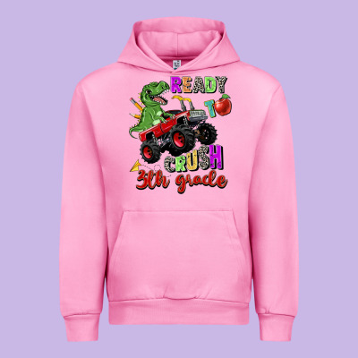 Ready To Crush 3th Grade Urban Hoodie Designed By Zillion Design Studio