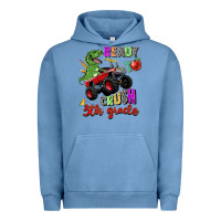 Pigment Pebble Blue ready to crush 3th grade Urban Hoodie - Zillion Design Studio