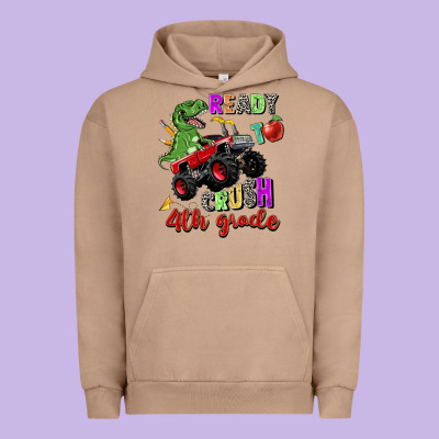 Ready To Crush 4th Grade Urban Hoodie Designed By Zillion Design Studio