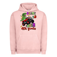 Pigment Salmon ready to crush 4th grade Urban Hoodie - Zillion Design Studio