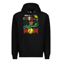 Black loud and proud softball mom Premium Hoodie - Zillion Design Studio