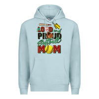 Blue Mist loud and proud softball mom Premium Hoodie - Zillion Design Studio