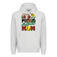Dove Grey loud and proud softball mom Premium Hoodie - Zillion Design Studio