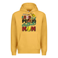 Mustard loud and proud softball mom Premium Hoodie - Zillion Design Studio