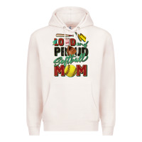 Pale Pink loud and proud softball mom Premium Hoodie - Zillion Design Studio