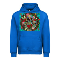 Cobalt sugar skulls tumbler 3 Urban Hoodie - CTS Tumbler Store