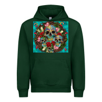 Forest Green sugar skulls tumbler 3 Urban Hoodie - CTS Tumbler Store