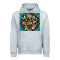 Heather Grey sugar skulls tumbler 3 Urban Hoodie - CTS Tumbler Store