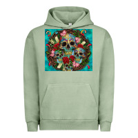 Pigment Oil Green sugar skulls tumbler 3 Urban Hoodie - CTS Tumbler Store