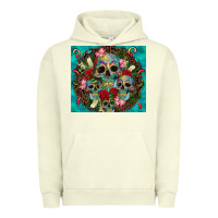 Pigment Pistachio sugar skulls tumbler 3 Urban Hoodie - CTS Tumbler Store