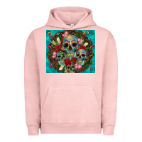 Pigment Salmon sugar skulls tumbler 3 Urban Hoodie - CTS Tumbler Store