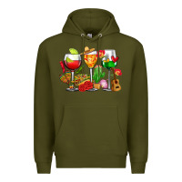 Army Green mexico wine glasses cups Premium Hoodie - CTS Tumbler Store