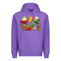 Purple mexico wine glasses cups Premium Hoodie - CTS Tumbler Store