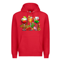 Red mexico wine glasses cups Premium Hoodie - CTS Tumbler Store
