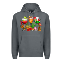 Rock mexico wine glasses cups Premium Hoodie - CTS Tumbler Store