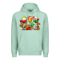 Seafoam mexico wine glasses cups Premium Hoodie - CTS Tumbler Store