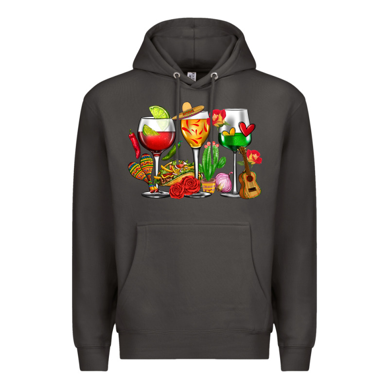 Mexico Wine Glasses Cups Premium Hoodie by CTS Tumbler Store | Teevron