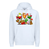 White mexico wine glasses cups Premium Hoodie - CTS Tumbler Store