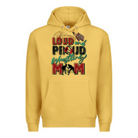 Antique Gold loud and proud wrestling mom Premium Hoodie - Zillion Design Studio