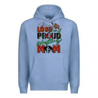 Colony Blue loud and proud wrestling mom Premium Hoodie - Zillion Design Studio