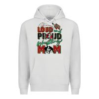 Dove Grey loud and proud wrestling mom Premium Hoodie - Zillion Design Studio